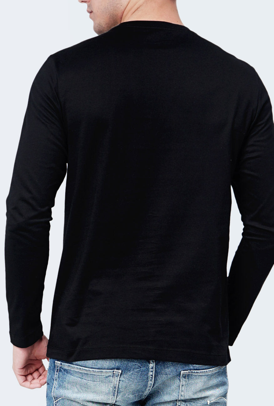 T-Shirt Lengan Panjang Verpel Black