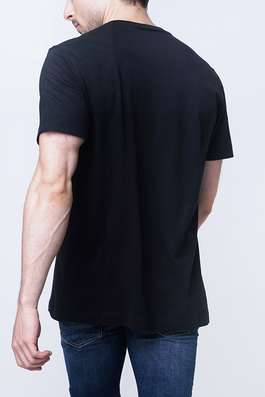T-Shirt Lengan Pendek Vermo Black