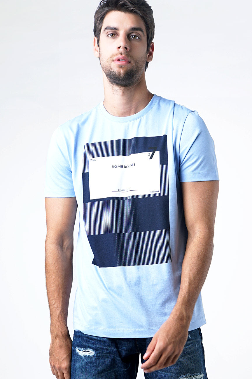 T-Shirt Lengan Pendek Briefbox Light Blue