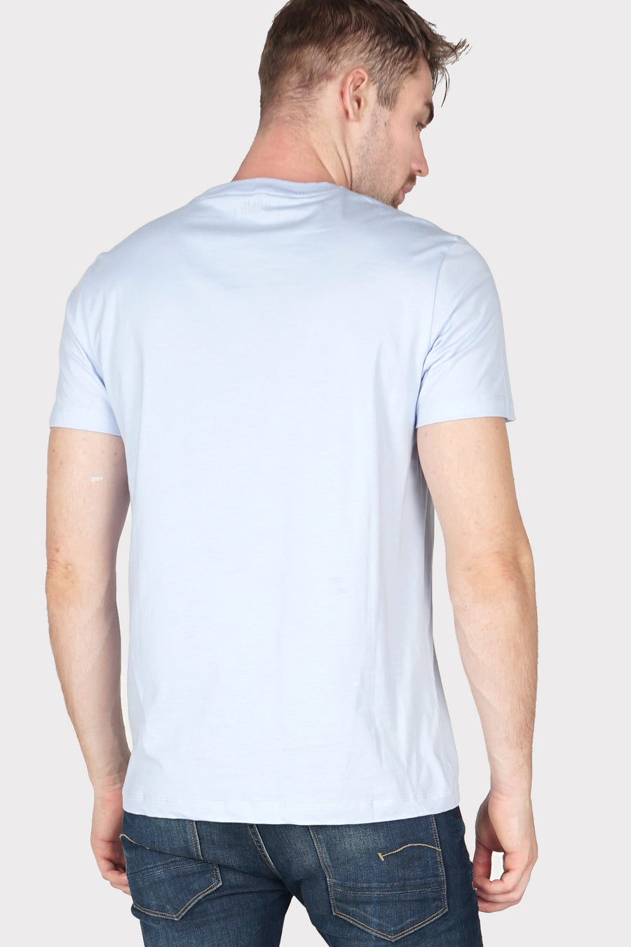 T-Shirt Lengan Pendek Fontana Light Blue Slimfit