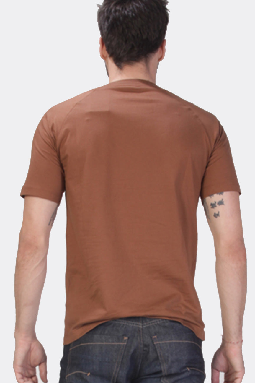 T-Shirt Lengan Pendek Neckle Brown Brown