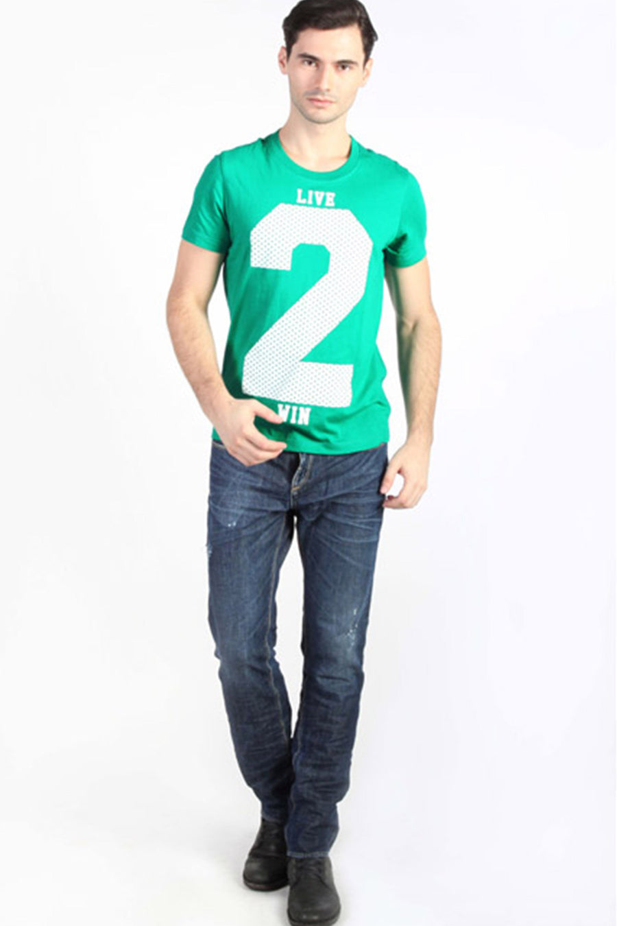 T-Shirt Lengan Pendek Twice Green Green