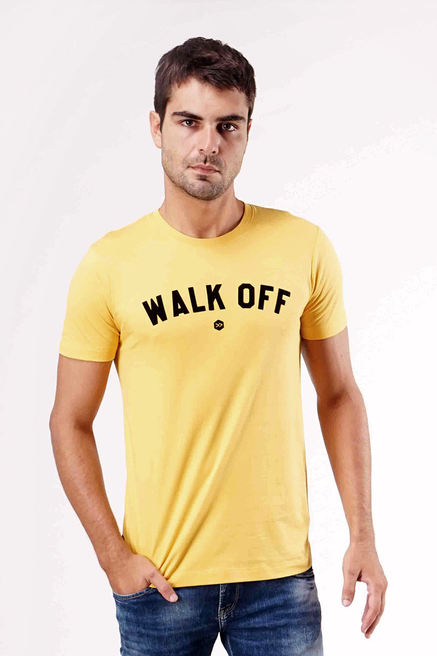 T-Shirt Lengan Pendek Drizzle Light Mustard
