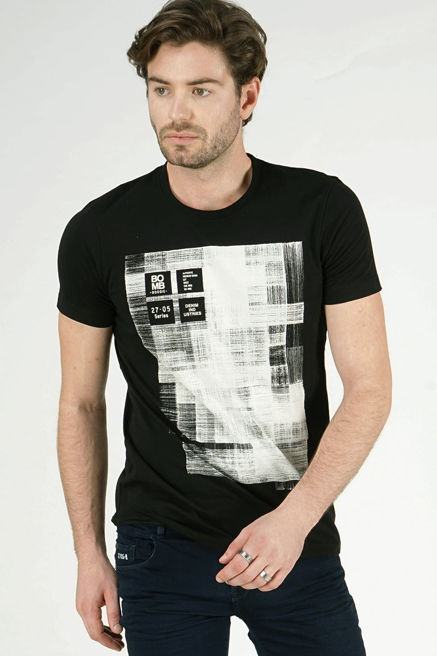 T-Shirt Lengan Pendek Buzzle Black