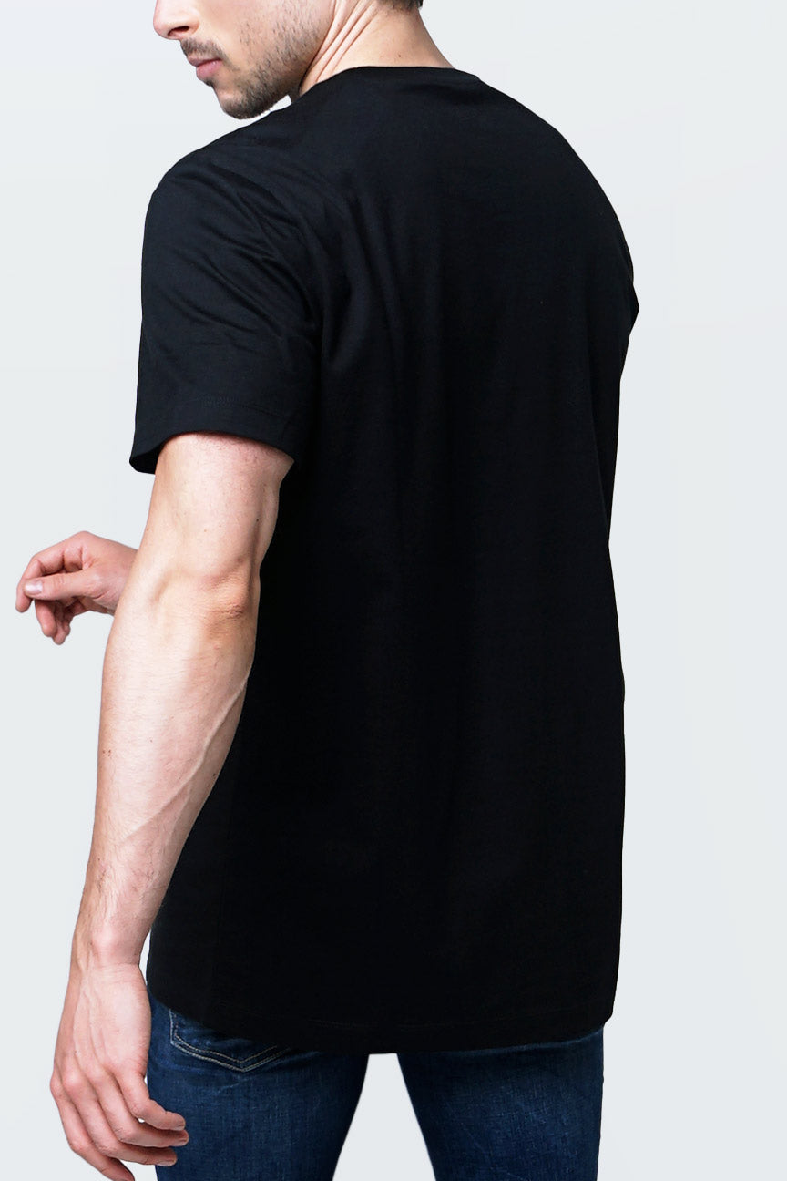 T-Shirt Lengan Pendek Popper Black