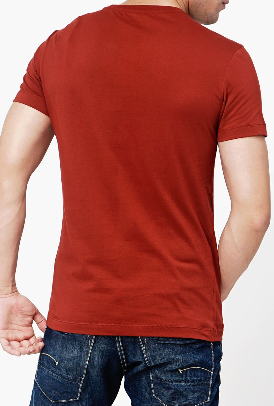 T-Shirt Lengan Pendek Darrel Dark Orange