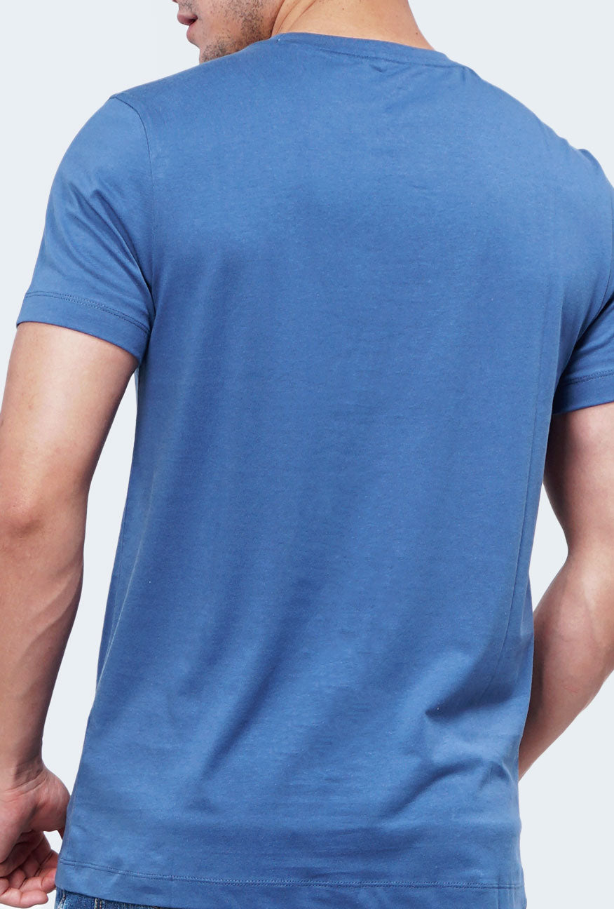 T-Shirt Lengan Pendek Horlaust Blue