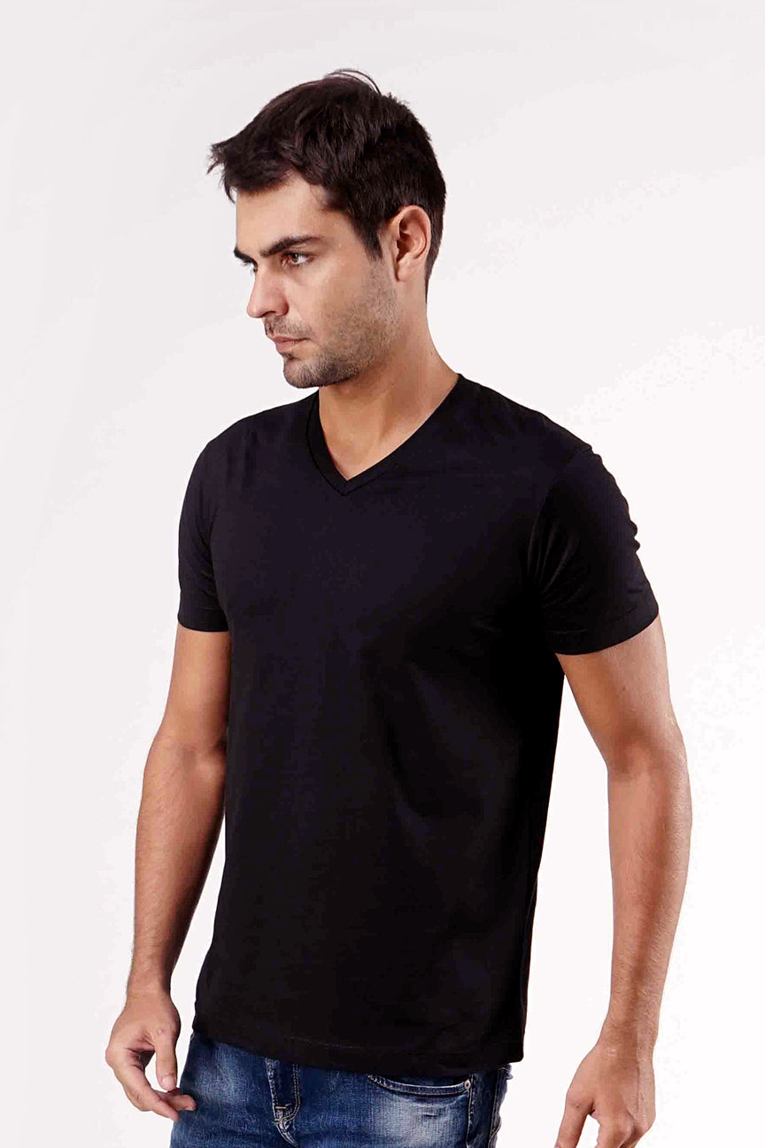 T-Shirt Lengan Pendek Pintapple Black Slimfit